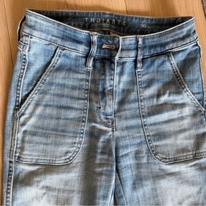 White House Black Market Light Denim Straight Leg Jeans